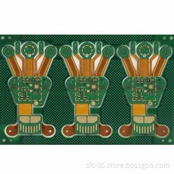 6-layer Rigid-flex PCBs, 1.6mm Board Thickness and Surface Finish of ENIG